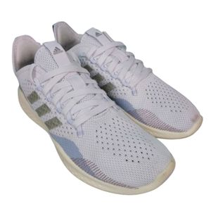 Adidas Fluidflow 2.0 athletic shoes, women's size 10, white and halo blue